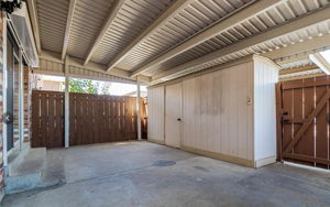 Covered patio and great storage - relax or entertain!
