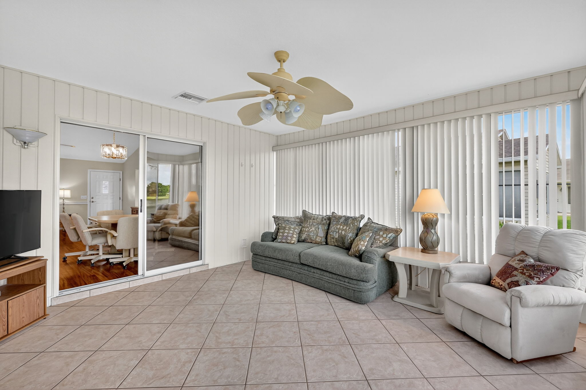Enclosed Lanai with Water Views