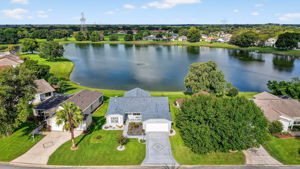 Aerial Front Elevation with Water Views