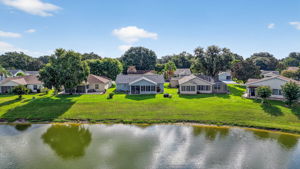 Aerial Rear Elevation with Water Views