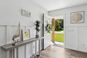 Inside, you'll find a tastefully renovated interior ...