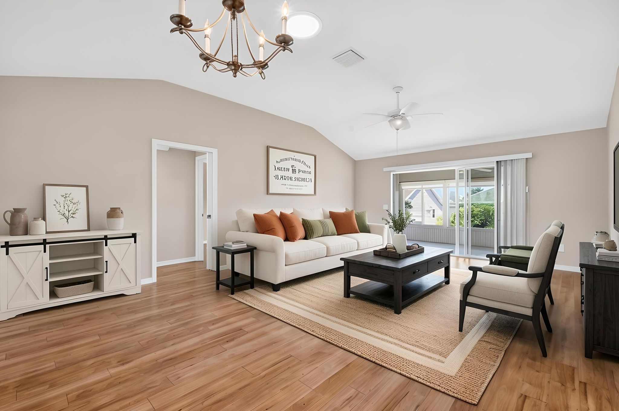 Living and Dining Rooms - Virtually Staged