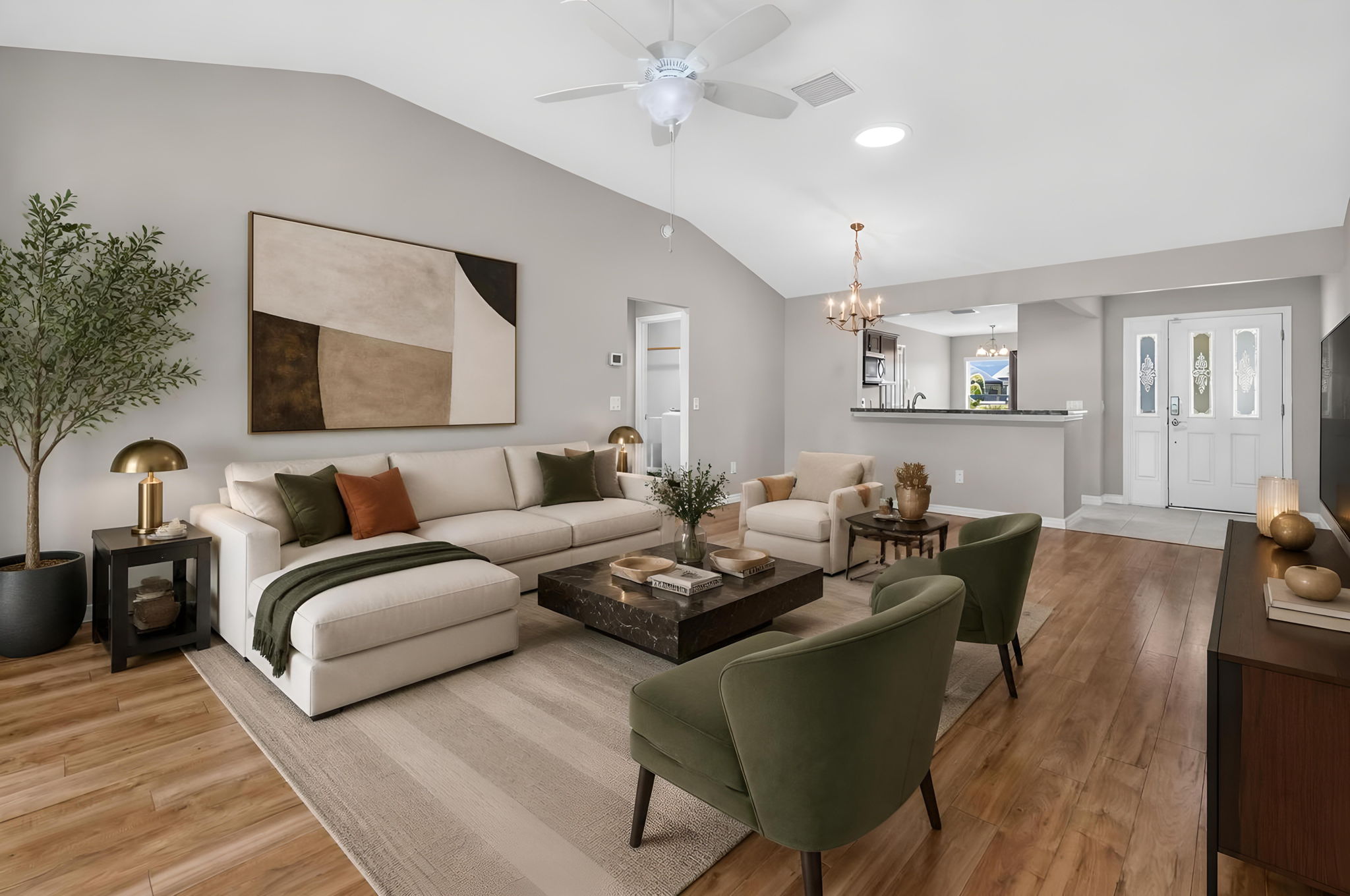 Living and Dining Rooms - Virtually Staged