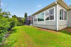 Rear Elevation with PRIVACY Landscaping!
