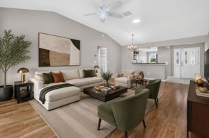 Living and Dining Rooms - Virtually Staged