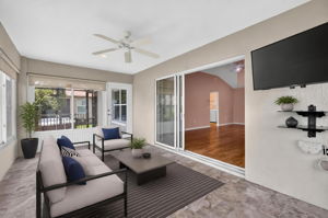 Glass-Enclosed Lanai - Virtually Staged