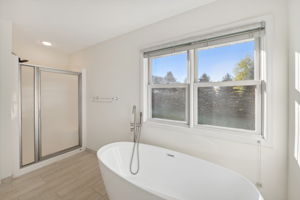 Soak away the days stress in the new soak tub