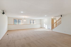Huge lower level family room, the perfect place to gather with family & friends
