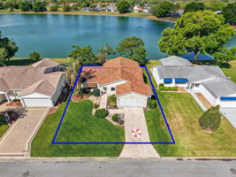 Aerial Front Elevation with Spectacular Waterfront Views!