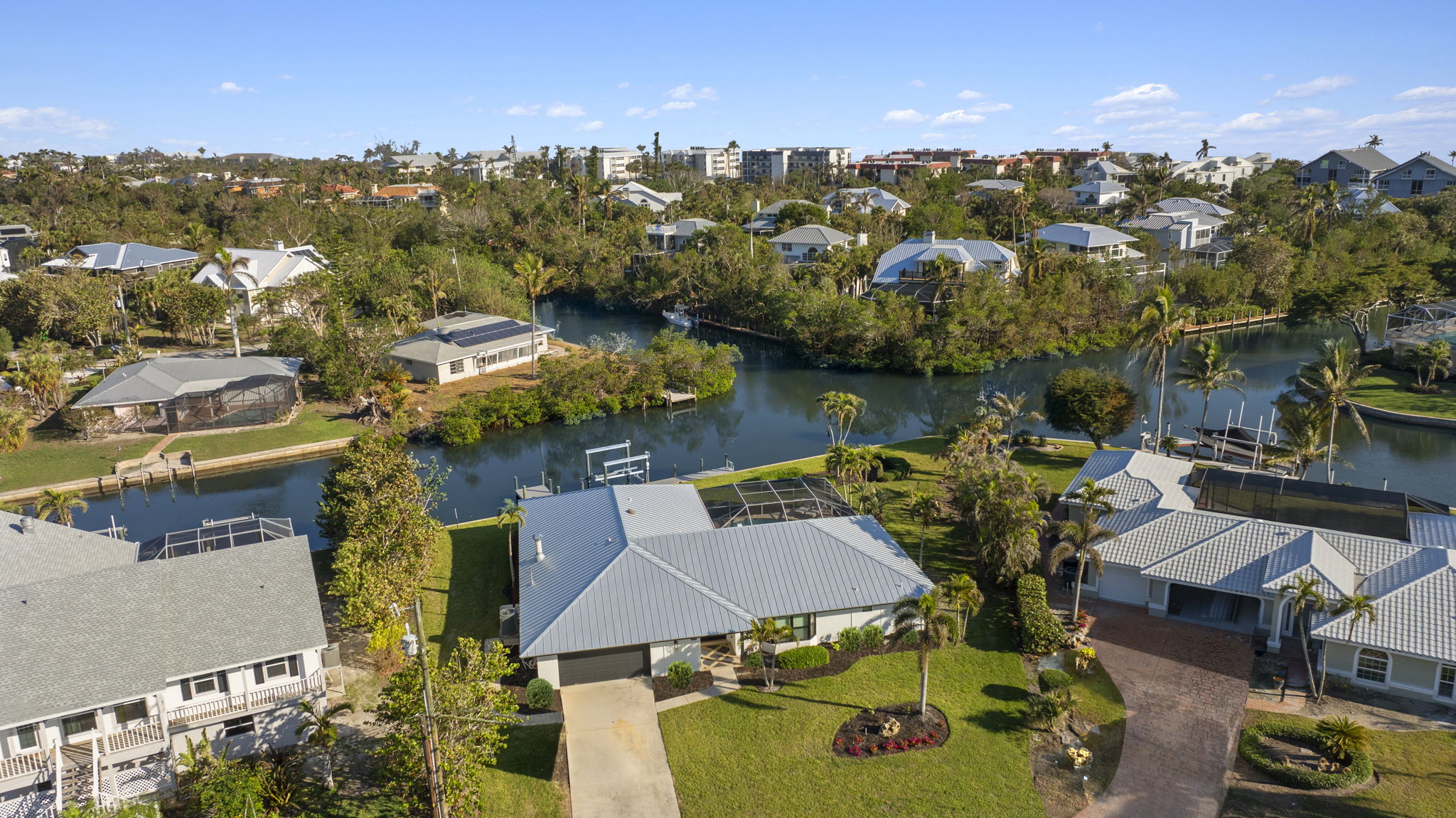 Aerial Front Exterior