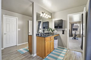 Primary Bathroom with dual sink vanity areas