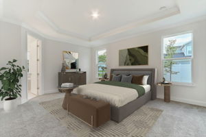 Virtually Staged Primary Bedroom