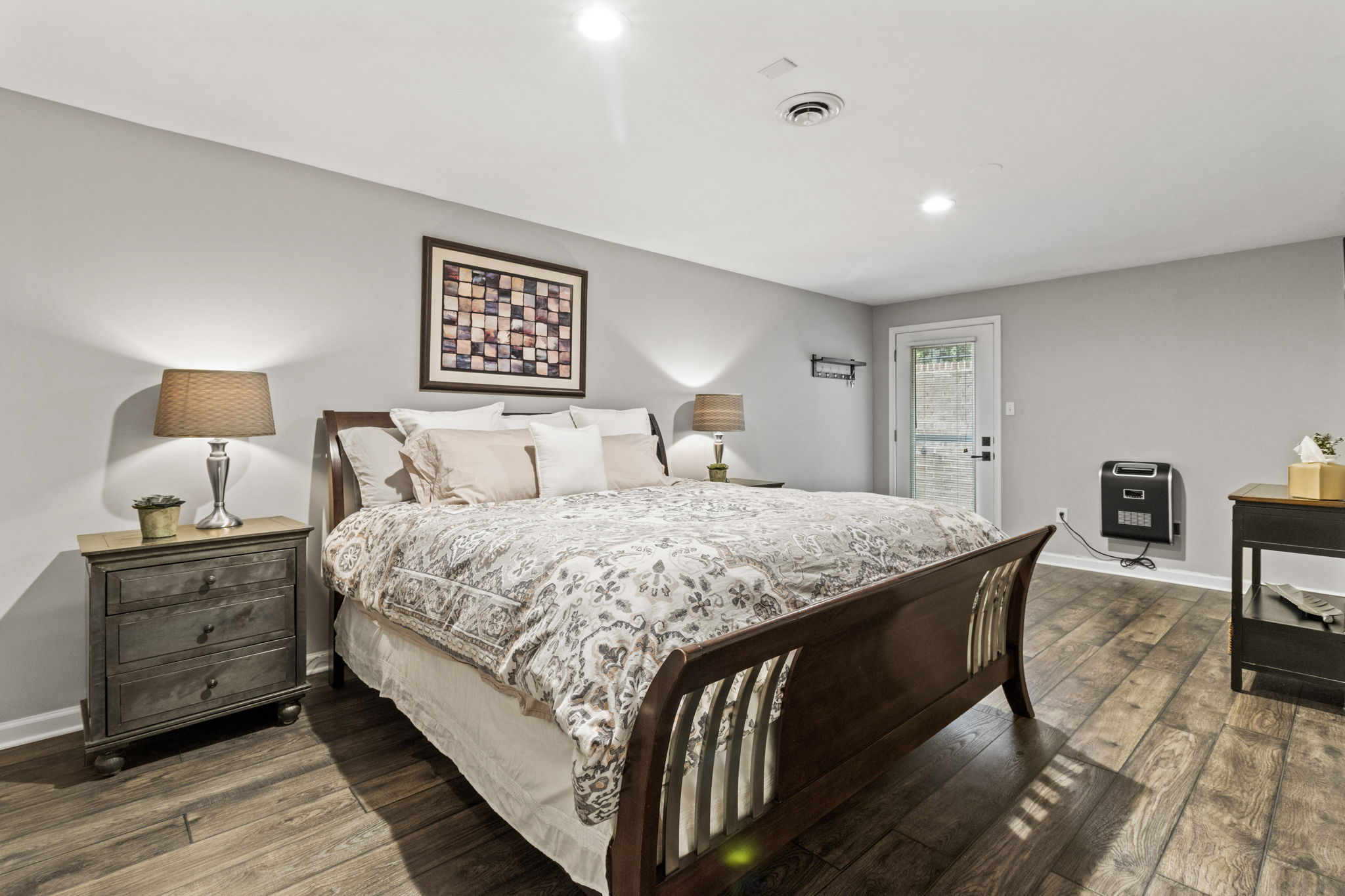 Bedroom 5 with Walk-up Stairs to Yard