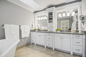 Updated Primary Bath with Skylights