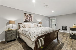 Bedroom 5 with Walk-up Stairs to Yard