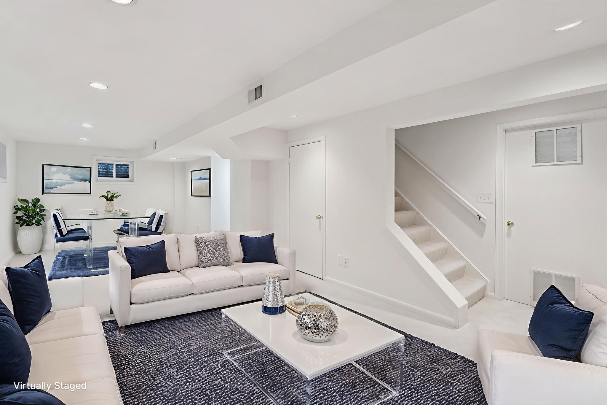 Lower Level Entertainment Area with Full Bath