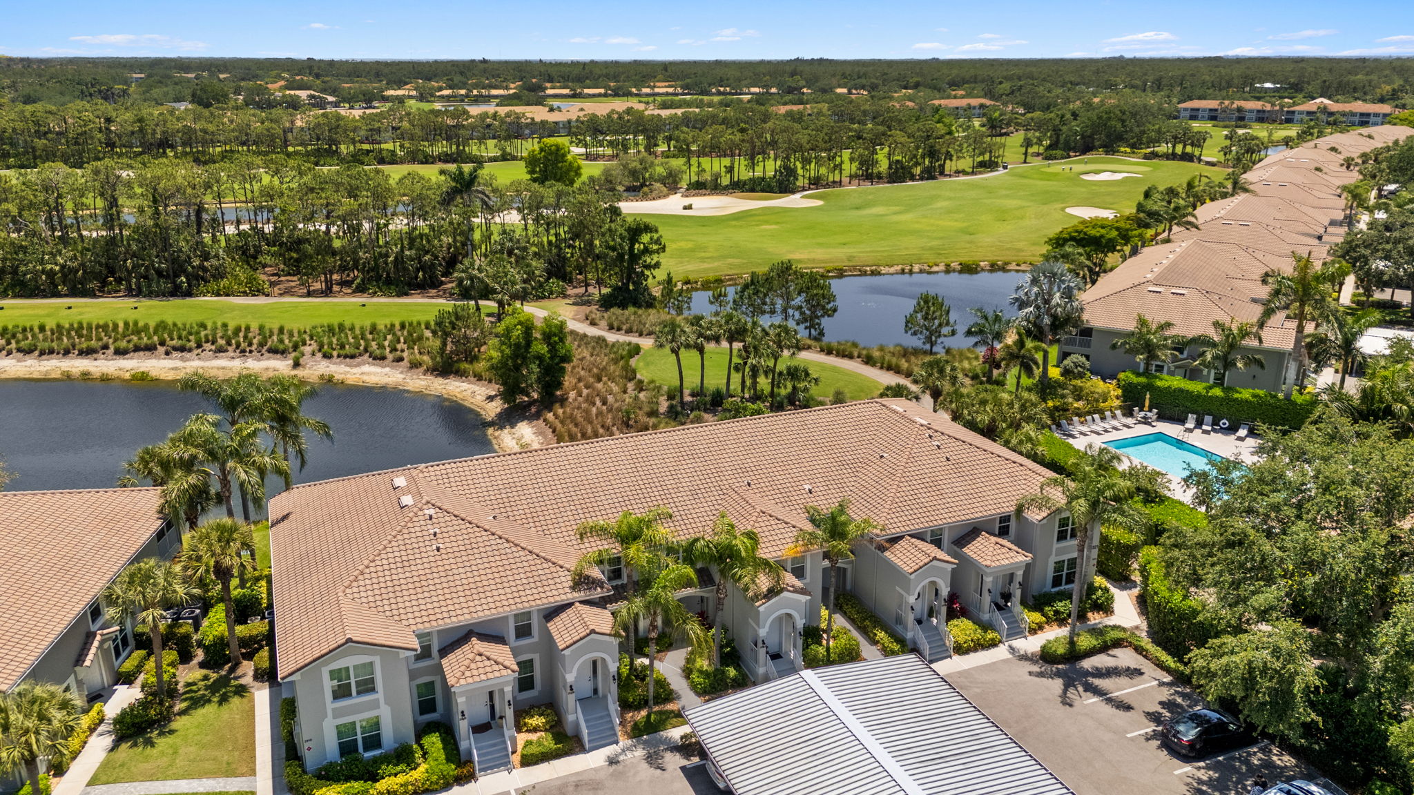 Aerial Front Exterior