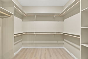 Primary closet