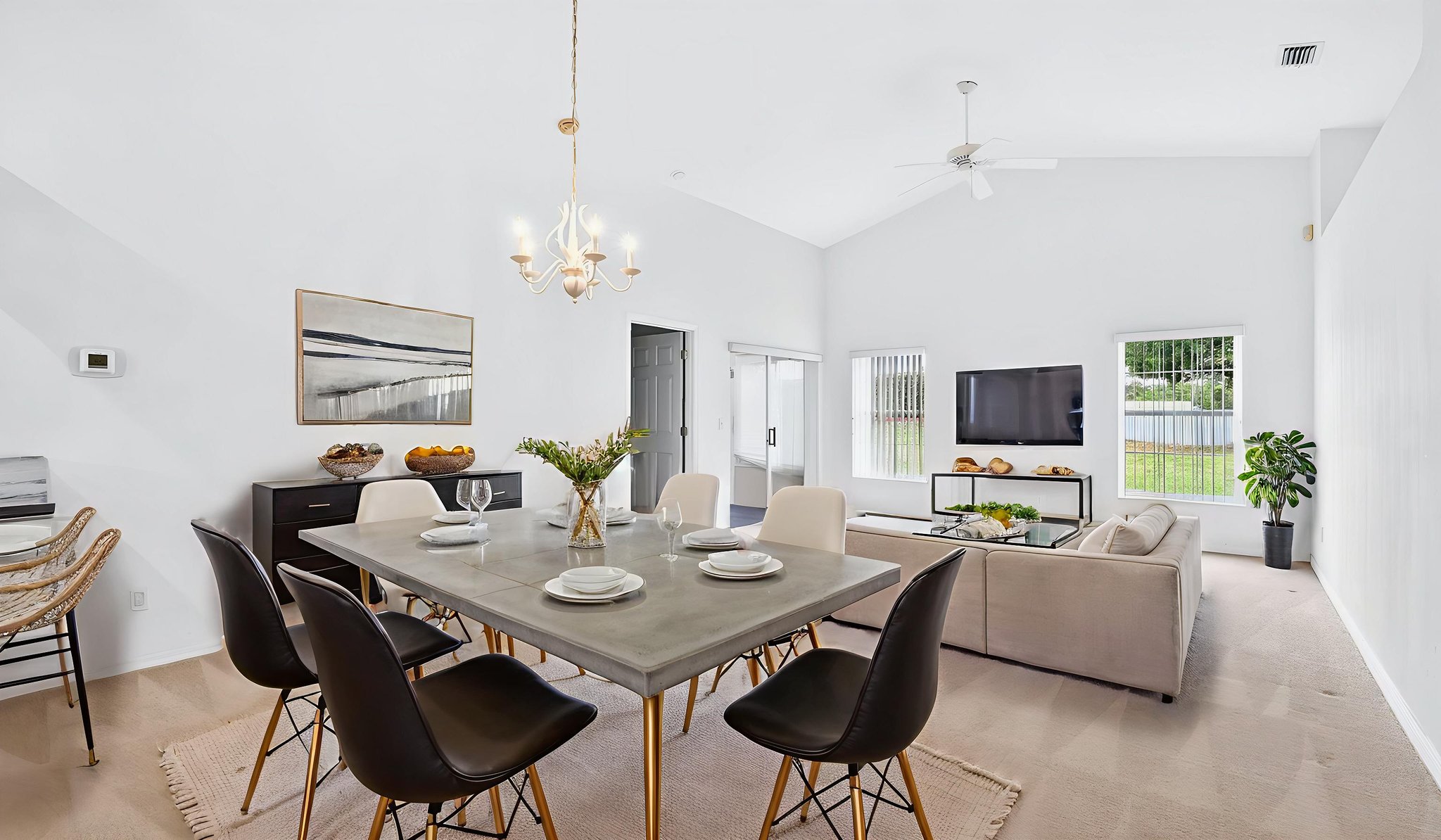 Dining to Living - Virtually Staged