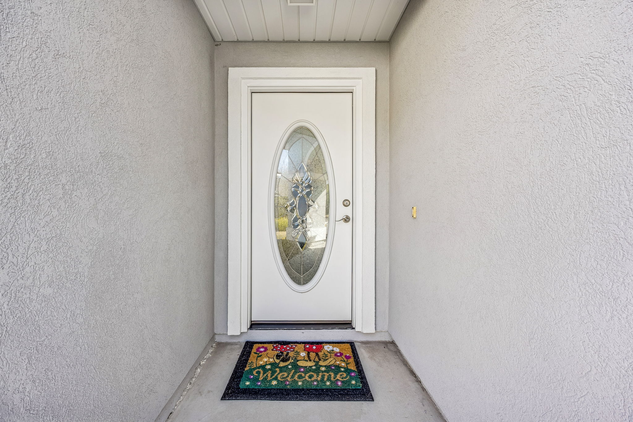 Leaded Glass Front Entry