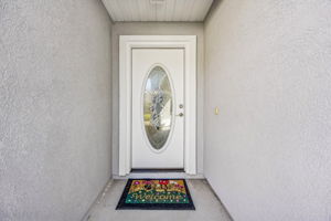 Leaded Glass Front Entry