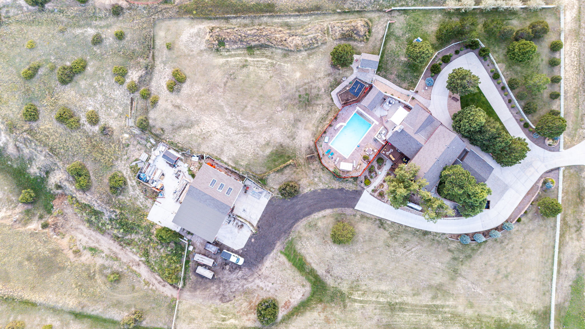 Birdseye View of the Property