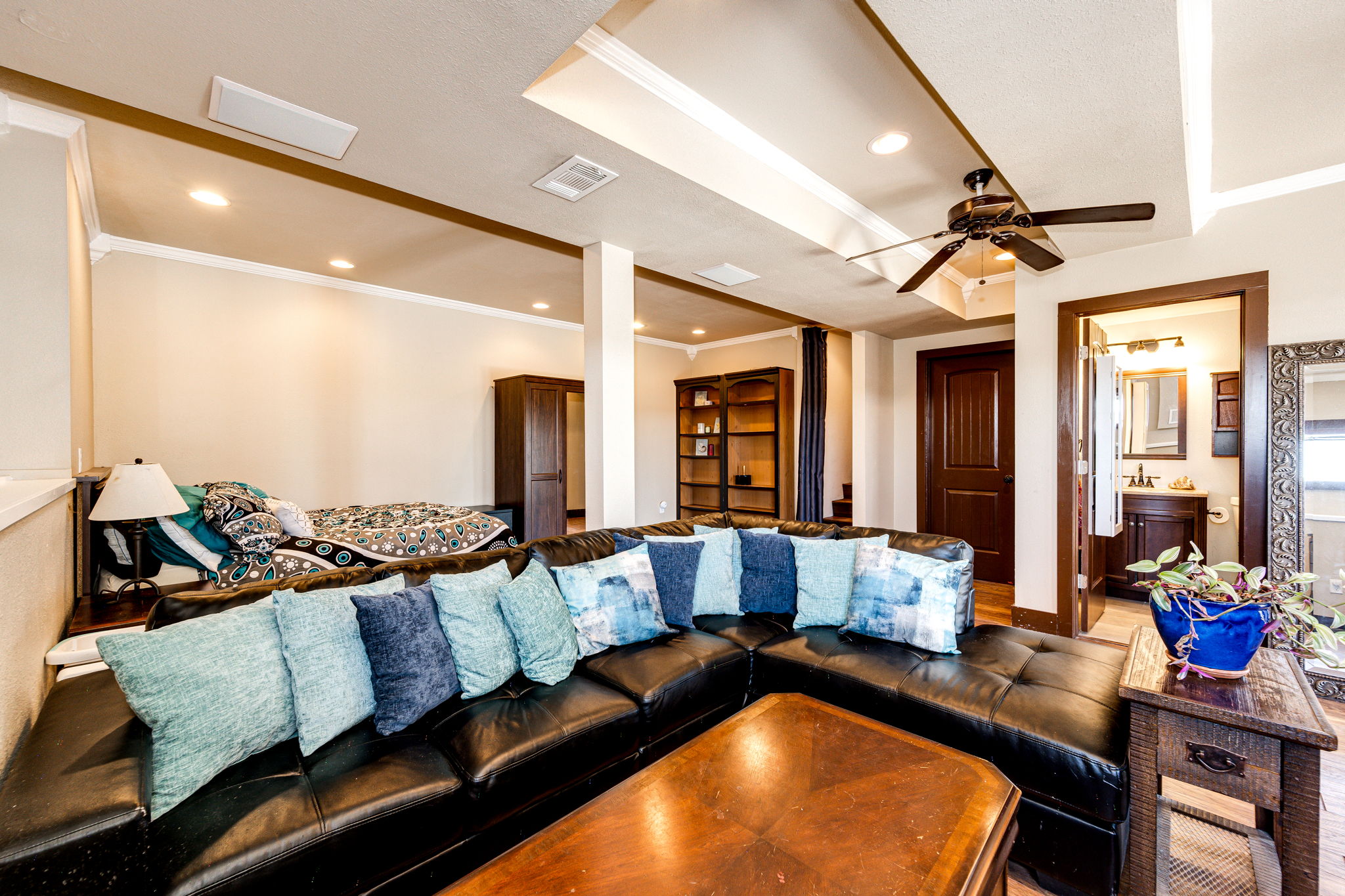 Finished Family Room in Basement