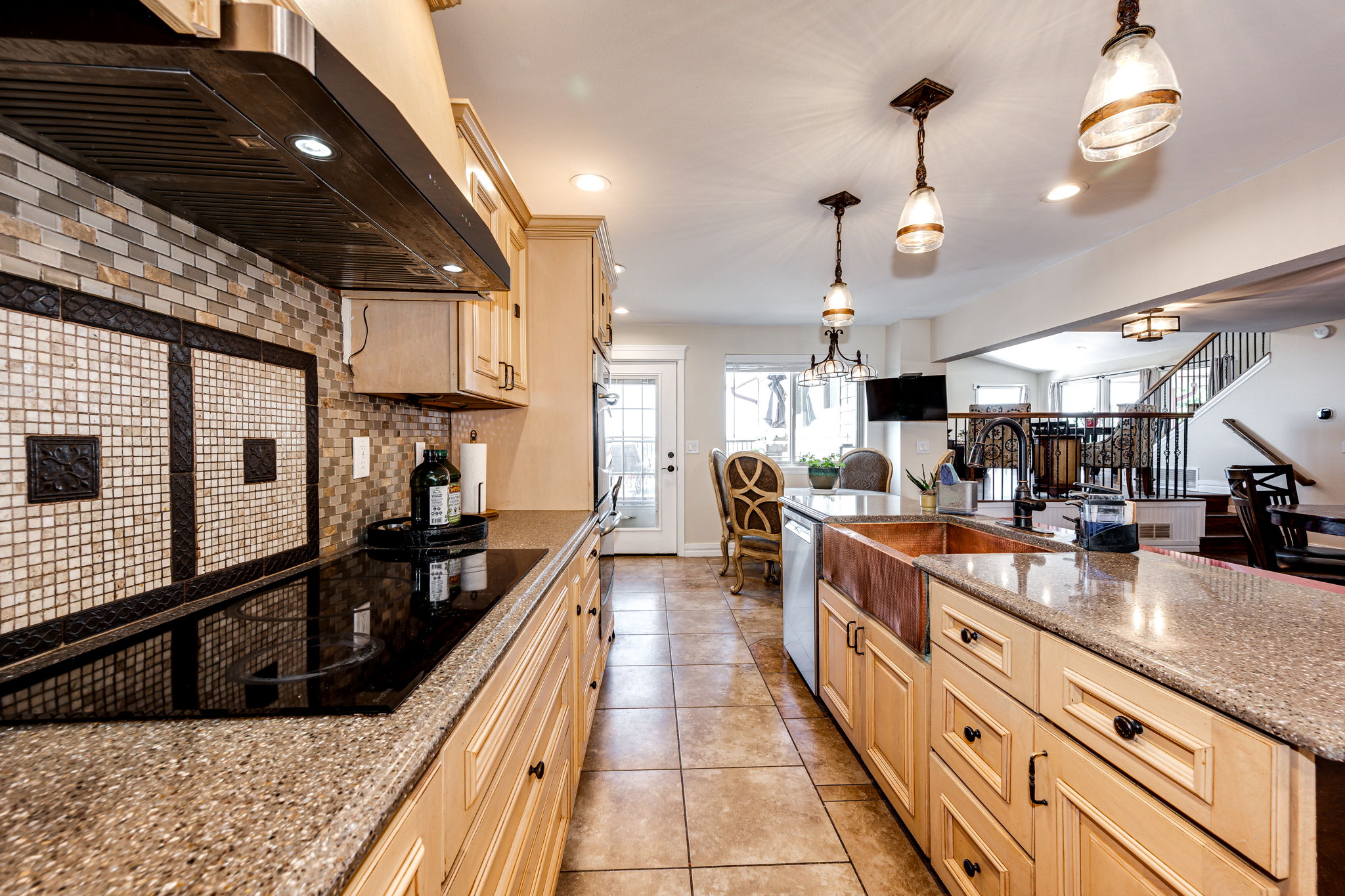 Striking Backsplash & Ample Counters