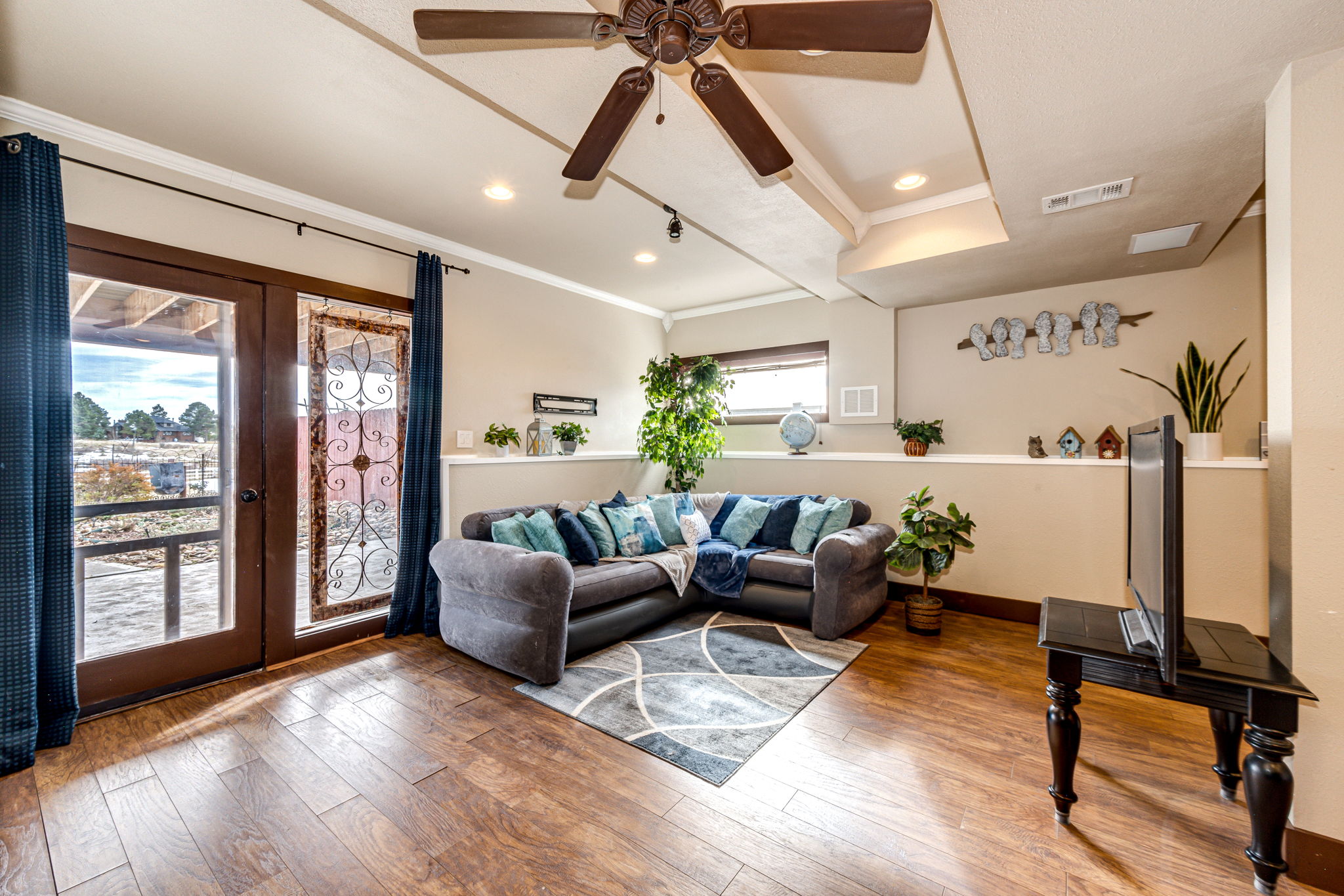 Finished Family Room in Basement