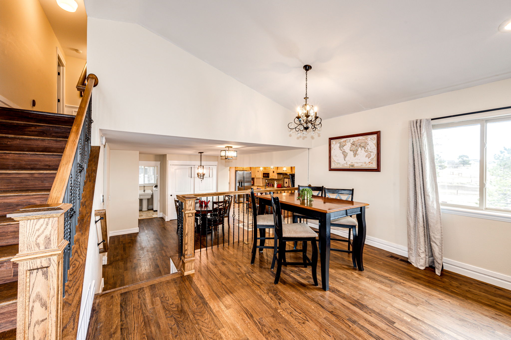 Seating Area in Living Room Next to Dining Room