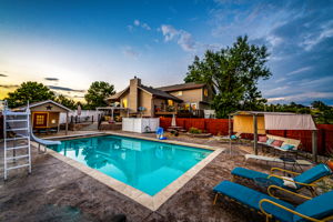 Pool w Slide, Pool House & Pergola