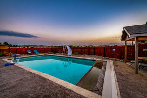 Pool w Electronic Cover & Sunsets