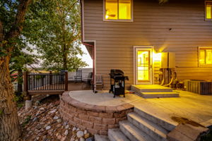 Back Yard Patio for Grilling & Sunset Watching