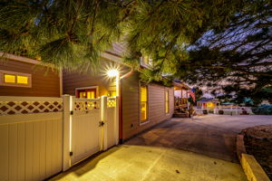 Twilight View of Private Entrance to Office