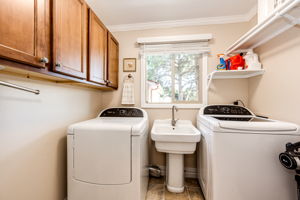 Laundry w Utility Sink & Extra Storage