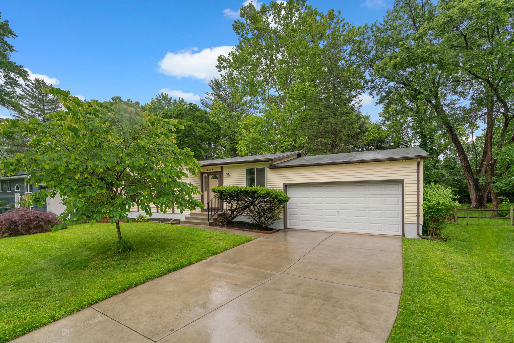 Garage and Driveway for Off Street Parking