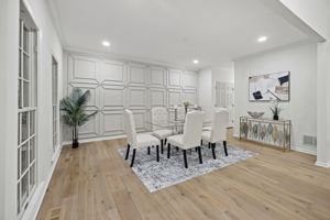 Dining Room w/ Custom Statement Wall