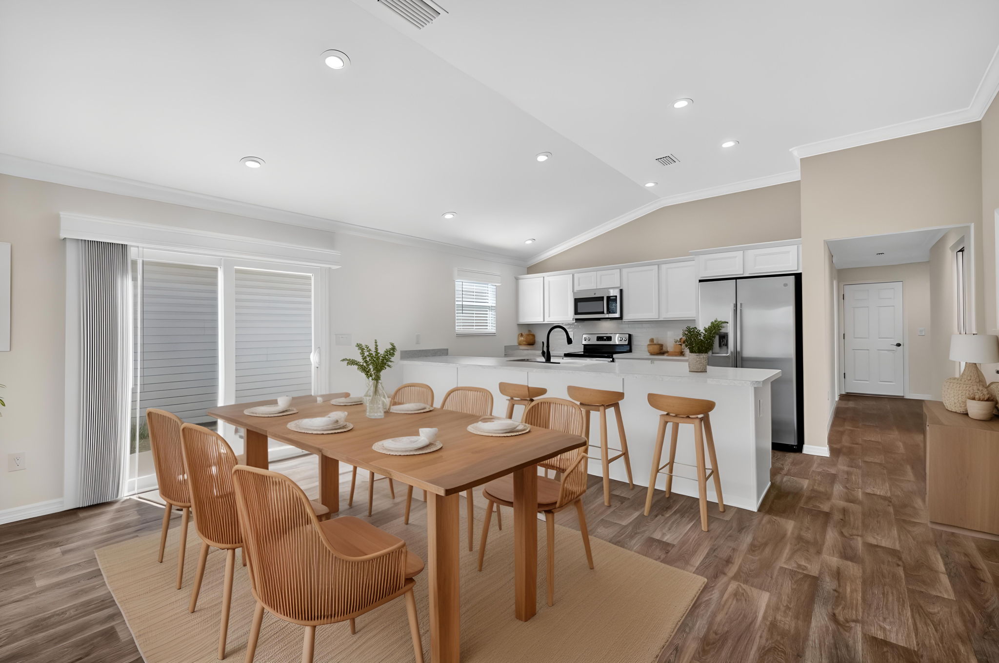 Virtually Staged - Kitchen and Dining Room