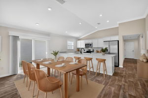 Virtually Staged - Kitchen and Dining Room