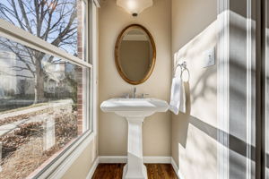 Powder room on main level