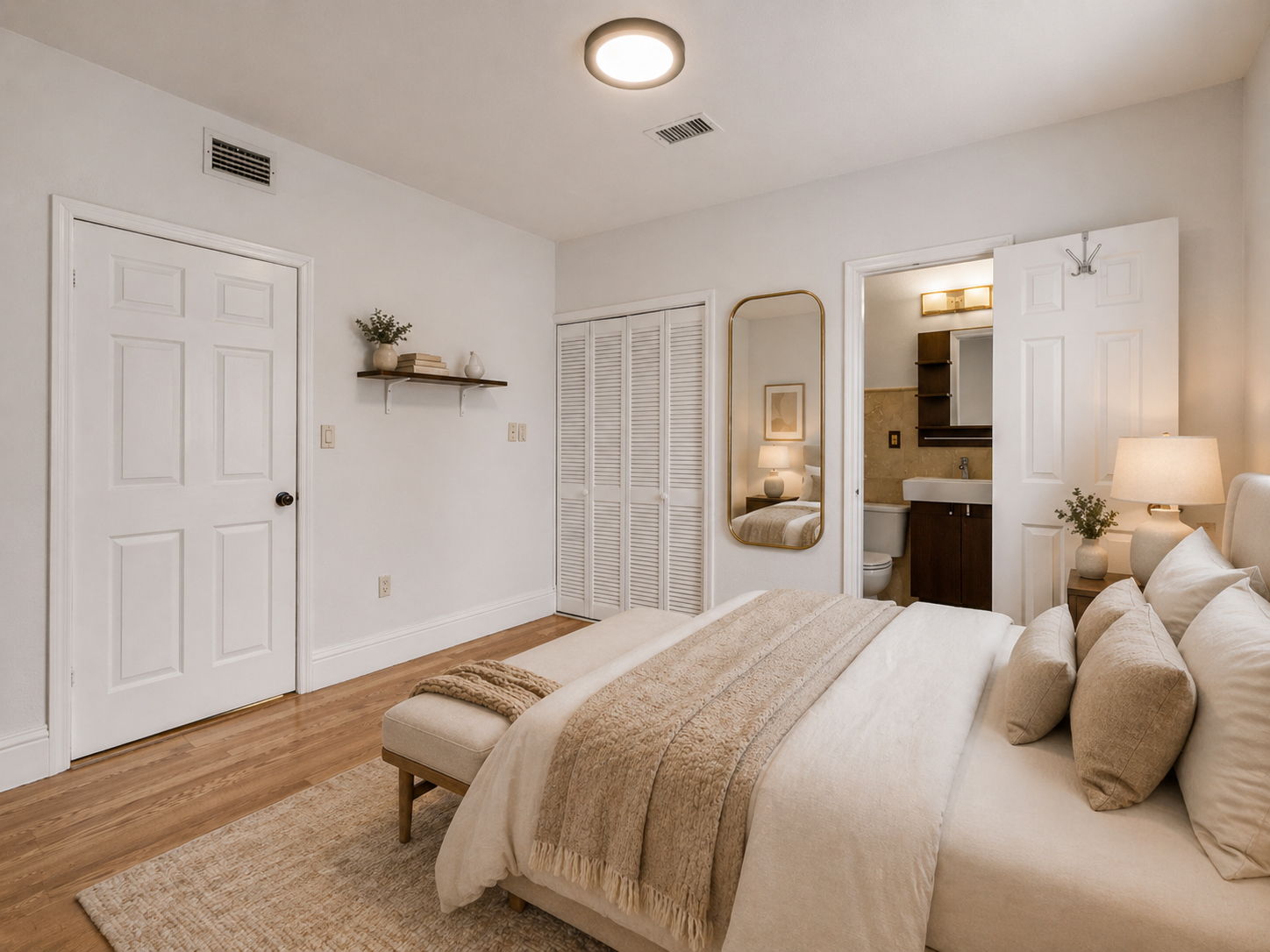 Primary Bedroom - Staged
