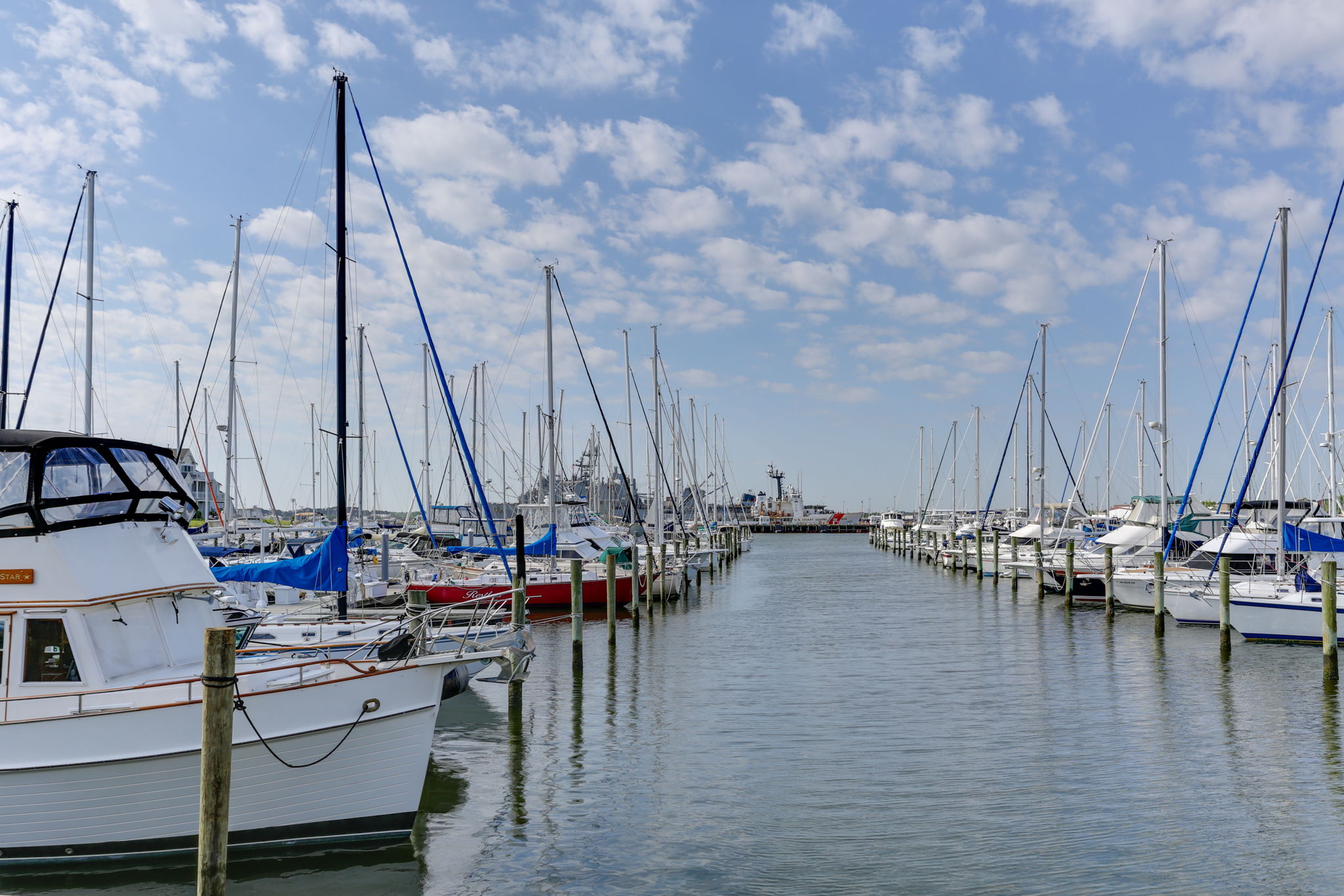 Scenic marina with pristine docks, offering convenient water access