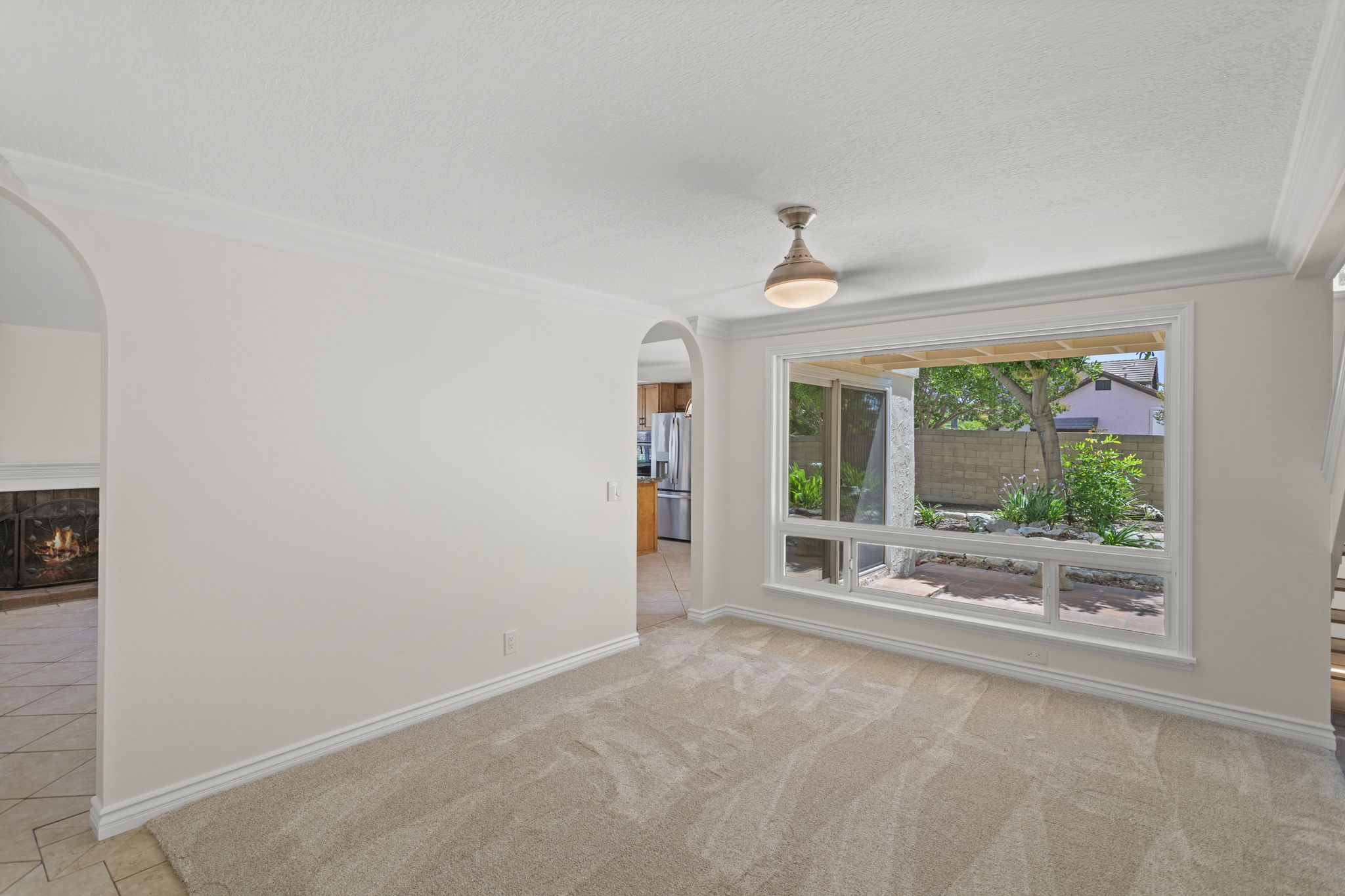 Dining Room with oversized window