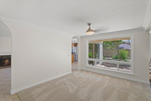 Dining Room with oversized window