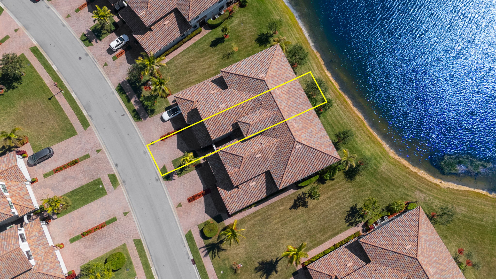 Aerial Overview - lot line