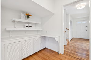 Ample cabinetry
