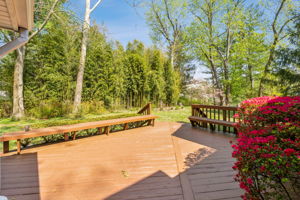 Spacious rear deck