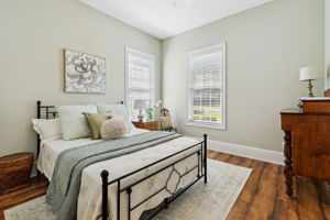 Guest bedroom two, pictured with a queen bed, but large enough for a king ...