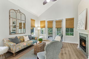 ... while custom woven shades add modern texture and an easy, coastal vibe throughout the home.