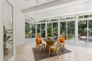Sun Porch with sliding windows
